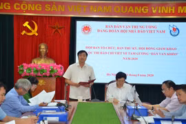 Họp Ban Tổ chức Cuộc thi Báo chí viết về tấm gương “Dân vận khéo” năm 2020