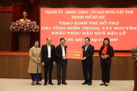 Hà Nội đồng hành cùng đồng bào miền Trung khắc phục thiệt hại mưa lũ