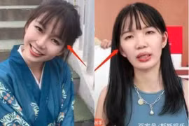 Hot girl Trung Quốc để lộ nhan sắc đáng thất vọng lúc livestream