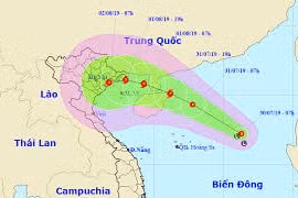 Áp thấp nhiệt đới đi vào Biển Đông đang mạnh lên thành cơn bão số 1
