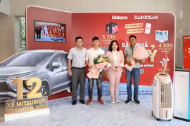 Thêm 2 khách hàng trúng xe Mitsubishi Xpander trị giá 550 triệu đồng.