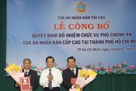 Bổ nhiệm nhân sự Toà án nhân dân Cấp cao tại TP.HCM