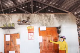Phú Yên: Cháy nhà lúc nửa đêm, 4 người trong gia đình bỏng nặng