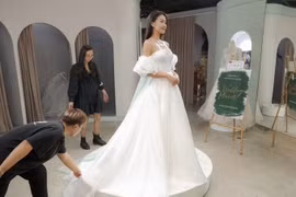 Doãn Hải My xinh đẹp trong trang phục cô dâu