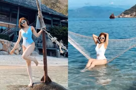 Hot girl Trâm Anh khoe ảnh bikini nóng bỏng