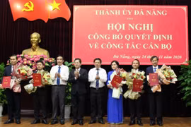 Đà Nẵng công bố các quyết định về công tác cán bộ