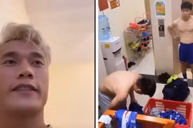 Khổ như Công Phượng: Dọn đồ cho đồng đội lại còn bị Bùi Tiến Dũng quay video troll
