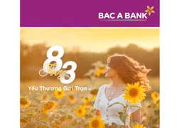 Chào mừng 8/3, BAC A BANK dành hàng ngàn quà yêu thương gửi tặng khách hàng nữ