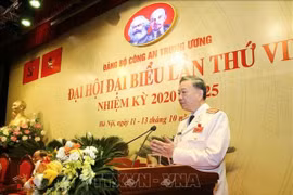 Bầu Đoàn đại biểu Đảng bộ Công an Trung ương dự Đại hội XIII của Đảng