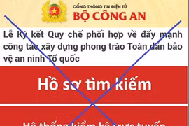 Cảnh báo hoạt động giả mạo các trang thông tin điện tử của lực lượng Công an nhân dân