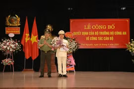 Phó giám đốc Công an Thái Bình làm Giám đốc Công an Thái Nguyên