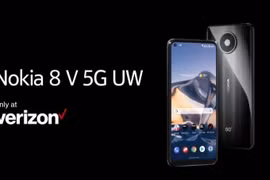Điện thoại Nokia 8 V 5G UW ra mắt tại thị trường Mỹ