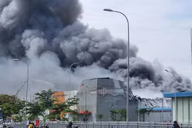 Cháy lớn trong khu công nghiệp ở TP. HCM