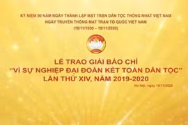 Sẽ tuyên dương 81 tác phẩm xuất sắc đạt giải Báo chí "Vì sự nghiệp đại đoàn kết toàn dân tộc" lần thứ XIV