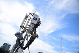 Tốc độ phát sóng 5G thương mại của MobiFone tối đa đạt 1,5Gbps