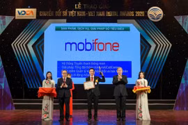 MobiFone nhận giải thưởng chuyển đổi số Việt Nam 2020