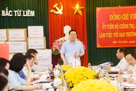 Bí thư Thành ủy Hà Nội làm việc quận Bắc Từ Liêm