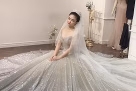 Dương Hoàng Yến tung ảnh mặc váy cưới xinh đẹp xác nhận chuyện kết hôn