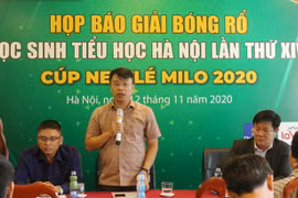 123 đội tham dự Giải Bóng rổ học sinh tiểu học Hà Nội 2020