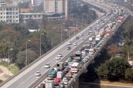 Hà Nội: Khắc phục xô lệch gối cầu đường Vành đai 3 xong trước mùa mưa
