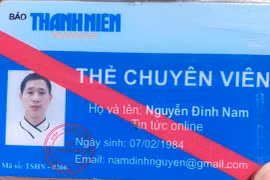 Đưa thẻ phóng viên giả để xin bỏ qua lỗi vi phạm giao thông