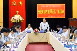 Ông Nguyễn Tăng Bính phụ trách, xử lý công việc thuộc thẩm quyền Chủ tịch tỉnh Quảng Ngãi