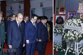 Thủ tướng Nguyễn Xuân Phúc viếng nguyên Thủ tướng Chính phủ Lào Sisavath Keobounphanh