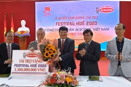 Công ty Acecook Việt Nam tài trợ Vàng cho Festival Huế 2020