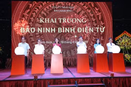 Báo Ninh Bình điện tử chính thức được khai trương