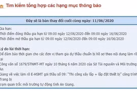 An Giang: Lùi thời gian mở thầu gói thầu Trạm quan trắc môi trường tự động