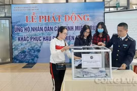 Lạng Sơn: Hải quan cửa khẩu Hữu Nghị phát động quyên góp ủng hộ đồng bào miền Trung