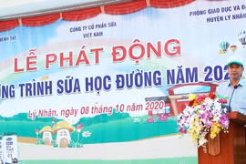 Tỉnh Hà Nam phát động “Chương trình Sữa học đường” năm học 2020-2021