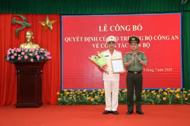 Thượng tá Huỳnh Hoài Hận được bổ nhiệm giữ chức Phó Giám đốc Công an tỉnh Sóc Trăng