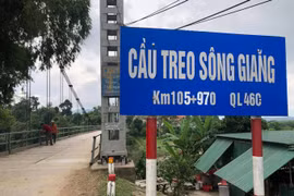 Nghệ An: Cầu treo sông Giăng sẽ được thay thế bằng cầu cứng .
