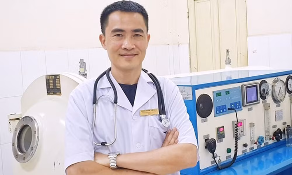 Bác sĩ Nguyễn Huy Hoàng, Trung tâm oxy cao áp Việt – Nga, Bộ Quốc Phòng. 