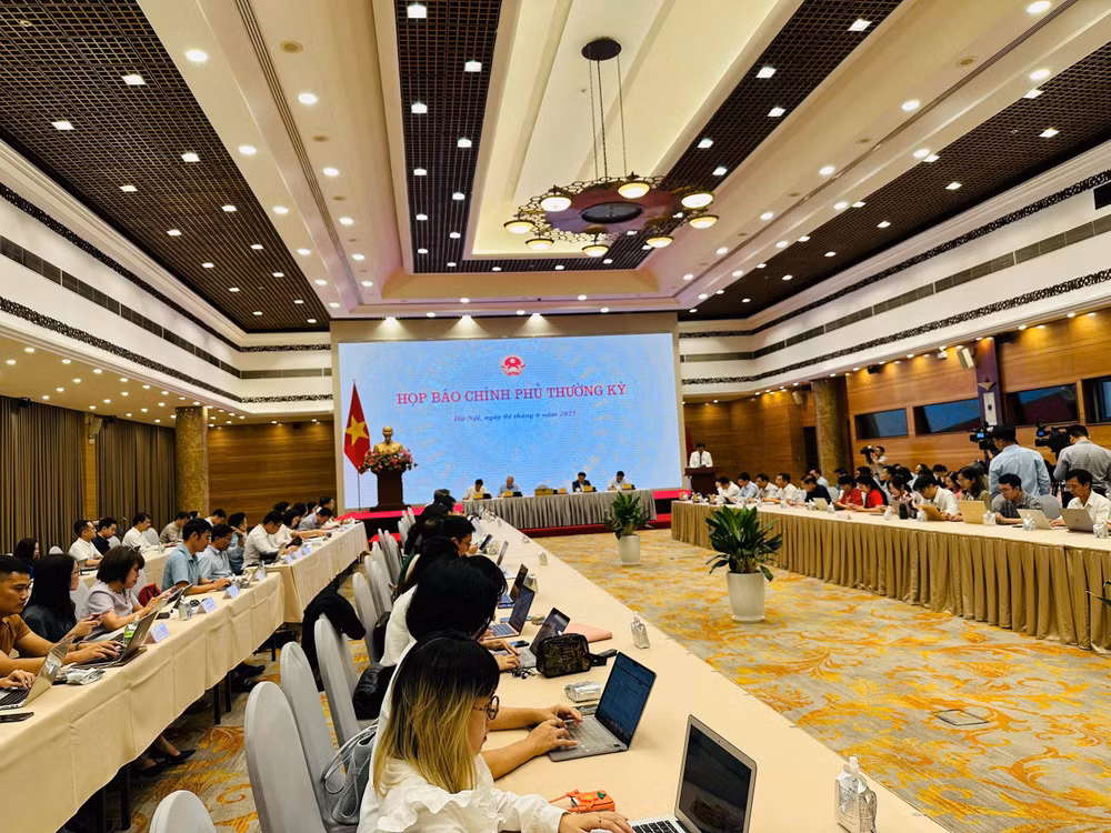 Quang cảnh họp báo. Ảnh: Quốc Trần