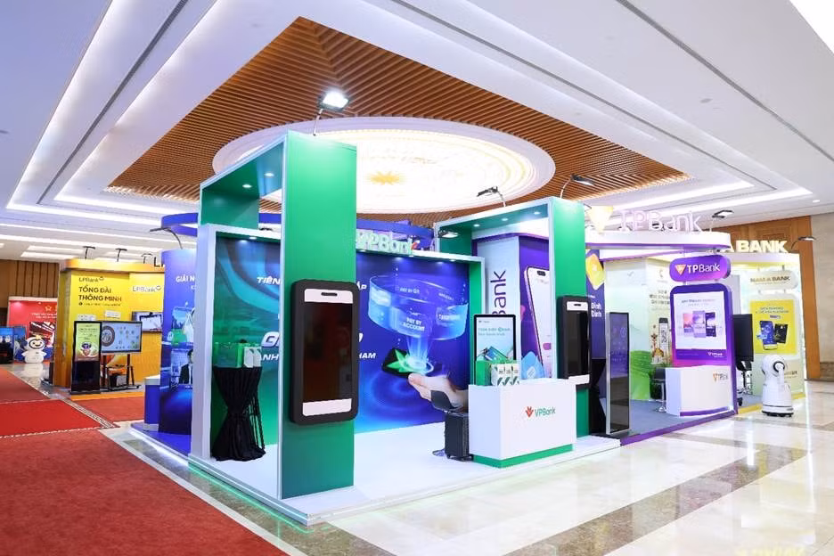 Gian hàng của VPBank tại sự kiện "Chuyển đổi số ngành Ngân hàng năm 2025"