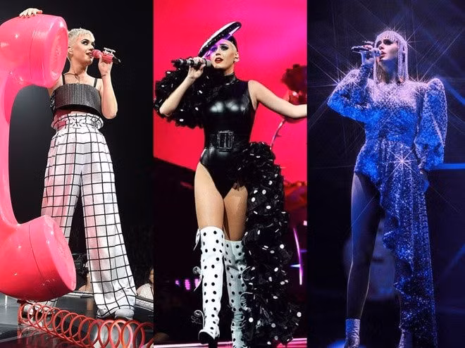 Katy Perry đã diện 9 thiết kế của nhà thiết kế Công Trí từ 2017 đến 2019.