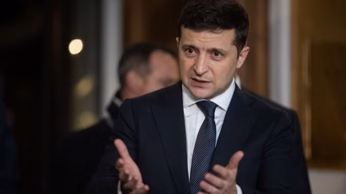 Tổng thống Ukraine Volodymyr Zelenskiy. Ảnh: CPU