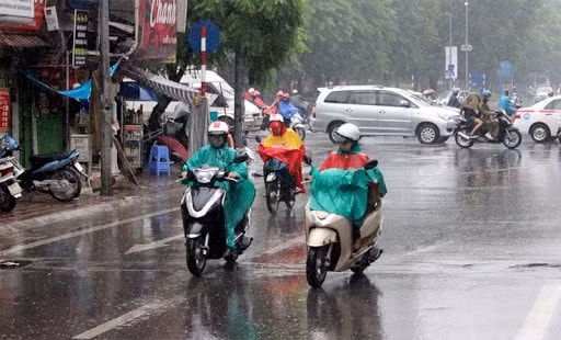 Hà Nội mưa rào rải rác (Ảnh: kinhtedothi)