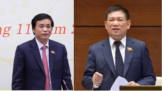 Ông Nguyễn Hạnh Phúc (bên trái) và ông Hồ Đức Phớc.&nbsp;