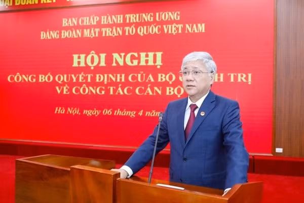 Bí thư Trung ương Đảng, Bí thư Đảng đoàn MTTQ Việt Nam Đỗ Văn Chiến phát biểu tại Hội nghị