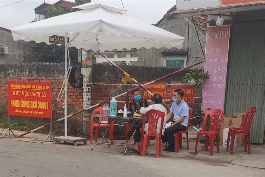 Hình ảnh nơi ở của ca mắc Covid-19 Hải Phòng nhập cảnh trái phép bị cách ly, phong toả. Ảnh: TL