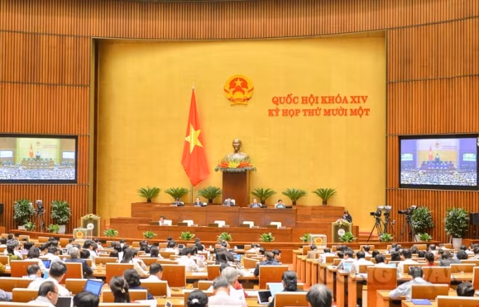 Toàn cảnh kỳ họp thứ 11 Quốc hội khóa XIV.