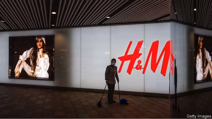 Một cửa hàng của H&M tại Trung Quốc. Ảnh: Getty Images.