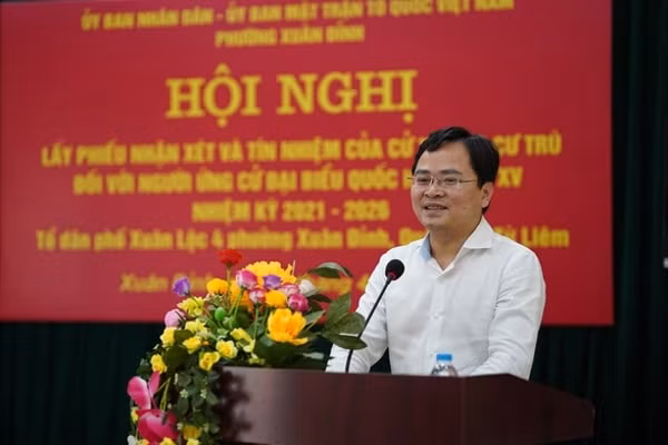 Ông Nguyễn Anh Tuấn phát biểu tại hội nghị. Ảnh: TTO