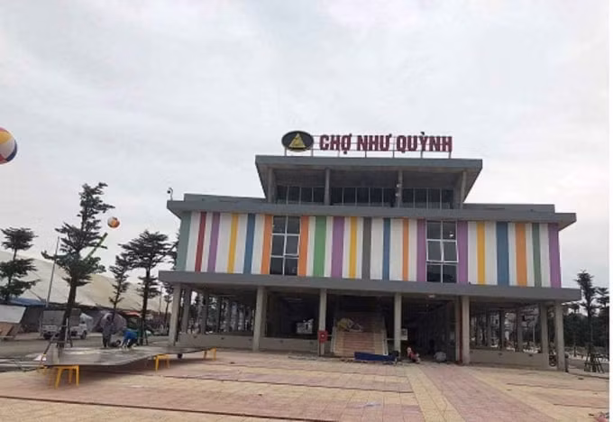 Chợ Như Quỳnh mới. Ảnh: TNMT