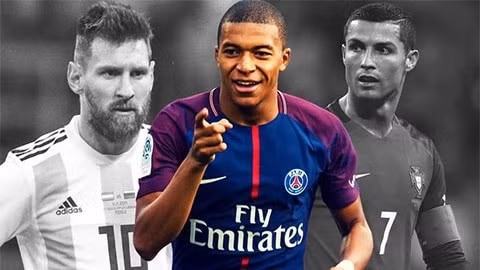 Mbappe tự nhủ bản thân giỏi hơn Messi và Ronaldo. Ảnh: internet