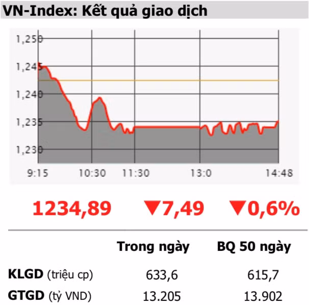 VN-Index: Kết quả giao dịch hôm 8/4 - Nguồn: MBKE