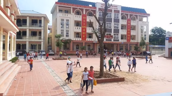 Hình ảnh trường THCS thị trấn Thắng (huyện Hiệp Hòa), nơi xảy ra sự việc. Ảnh: TL